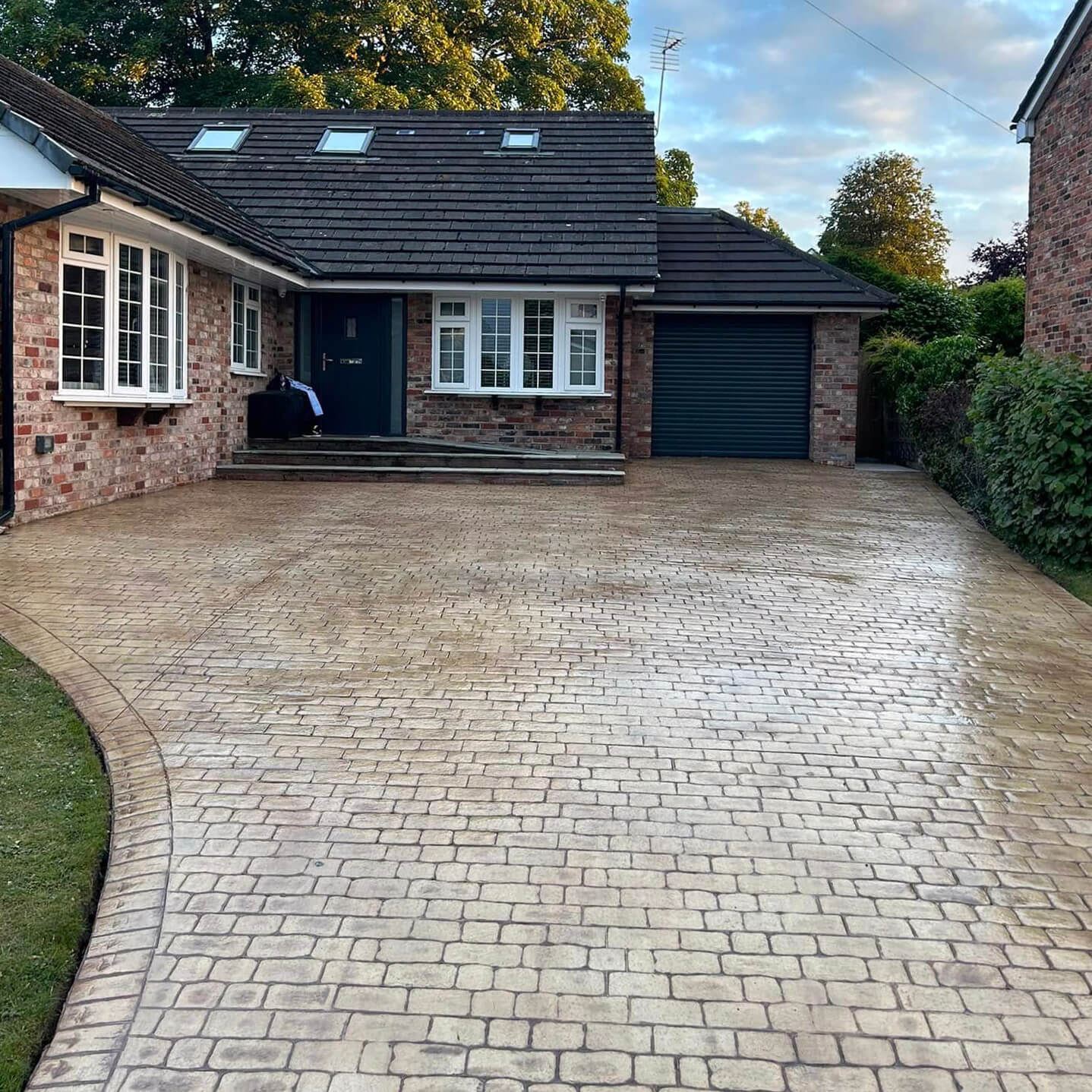 Pattern Imprinted Concrete Driveways